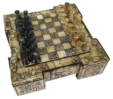 Chess Set Bone Design